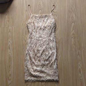 ✨Feathered Sequin Dress from Forever21 Size S✨